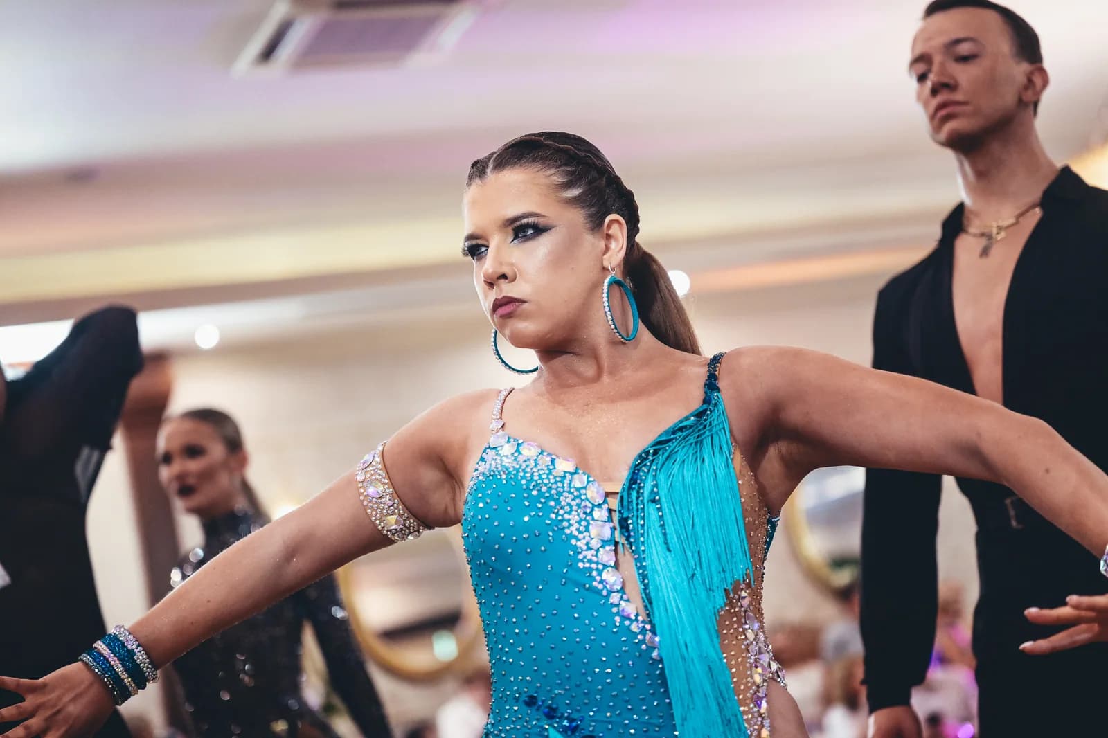 Łukasz Kastelik z partnerką PRO-AM podczas turnieju